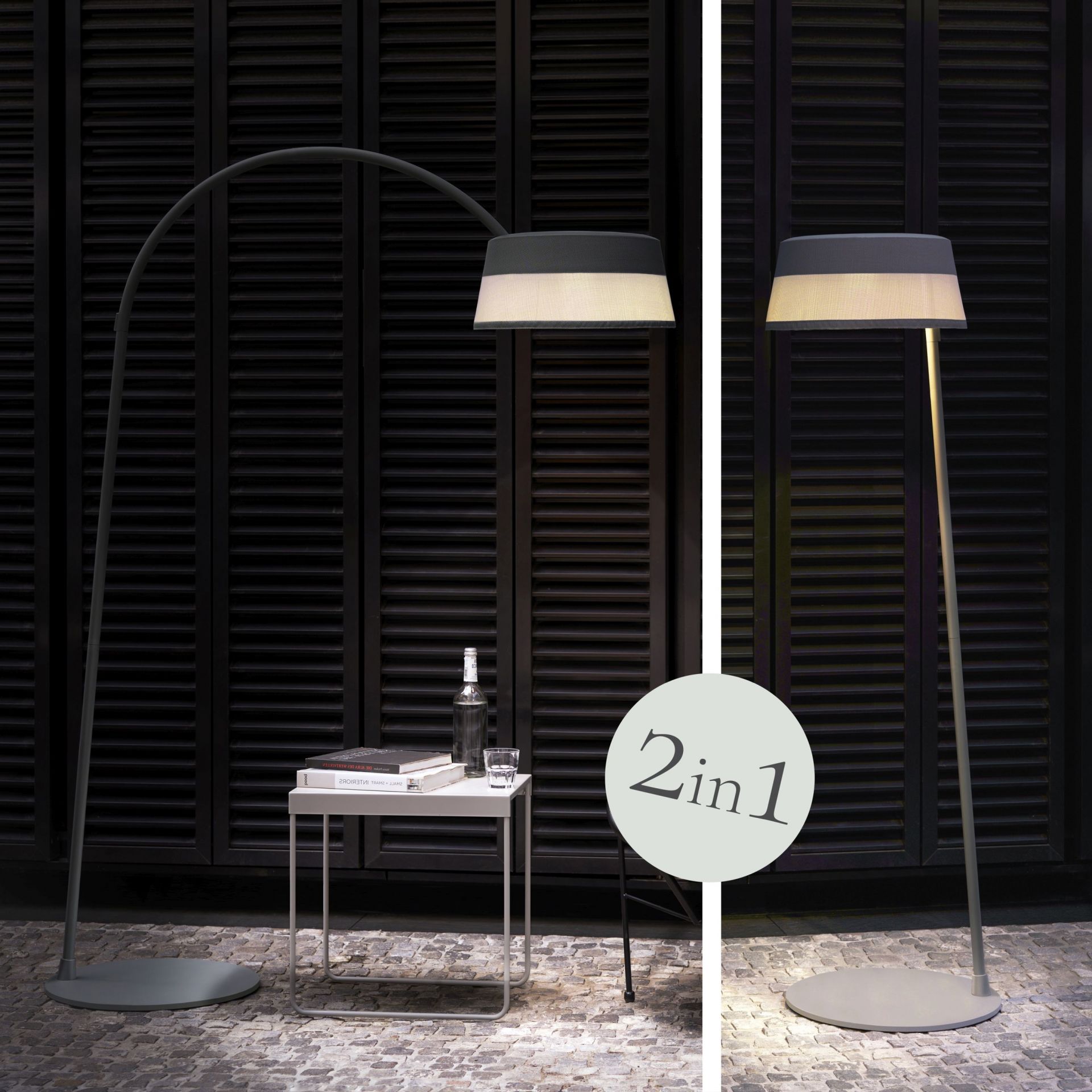 ISA-BELLE Solar Steh- & Bogenleuchte - 2 in 1 Moree