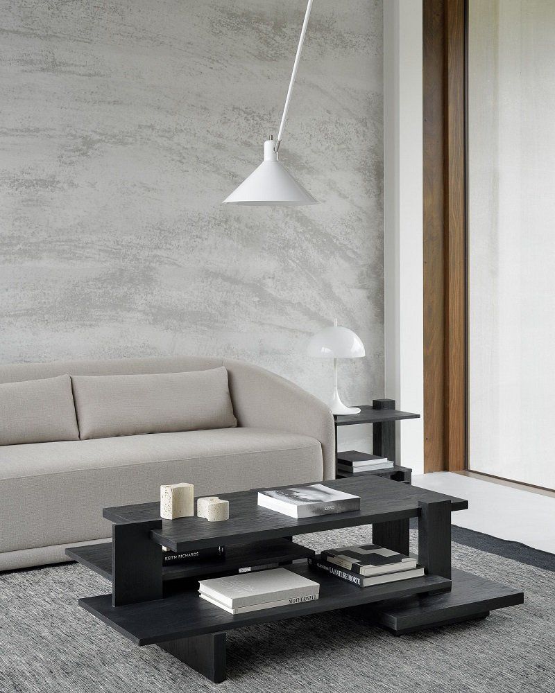 Teak Abstract Coffee table Couchtisch Schwarz Ethnicraft
