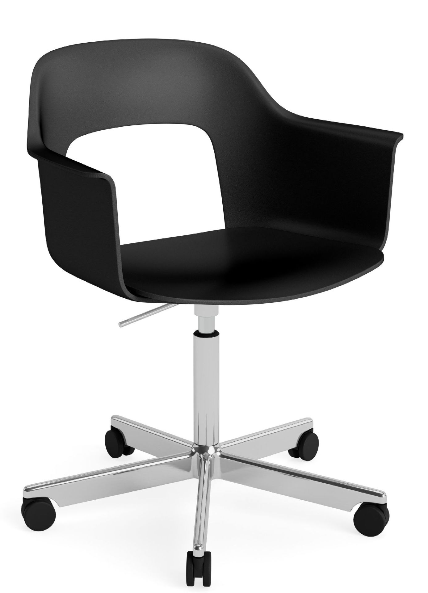 Layout Armchair 241 Armlehnstuhl 5-Sternfuß Drehmechanismus mit Gasfeder Hay