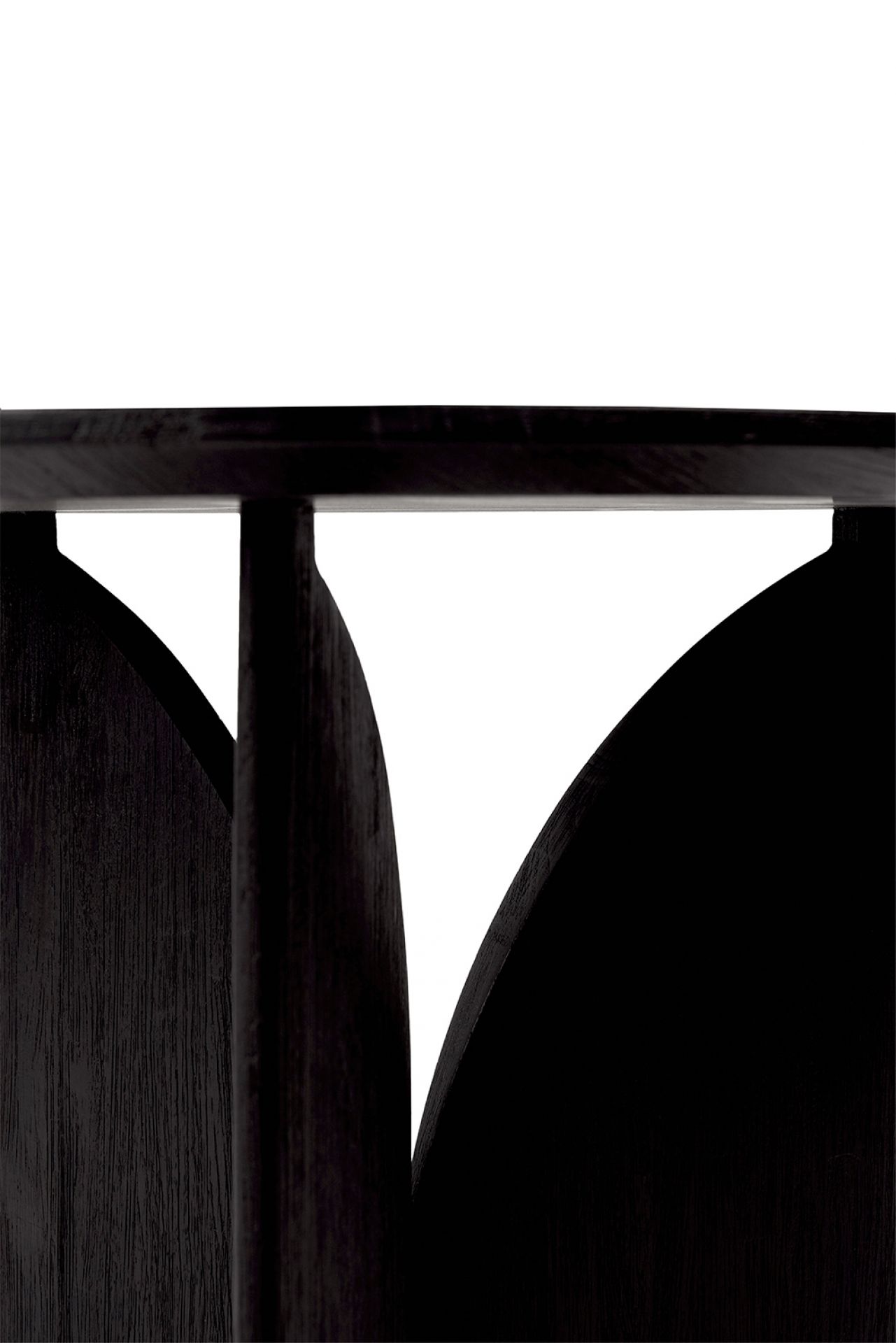 Teak Fin Beistelltisch Schwarz lackiert Ethnicraft