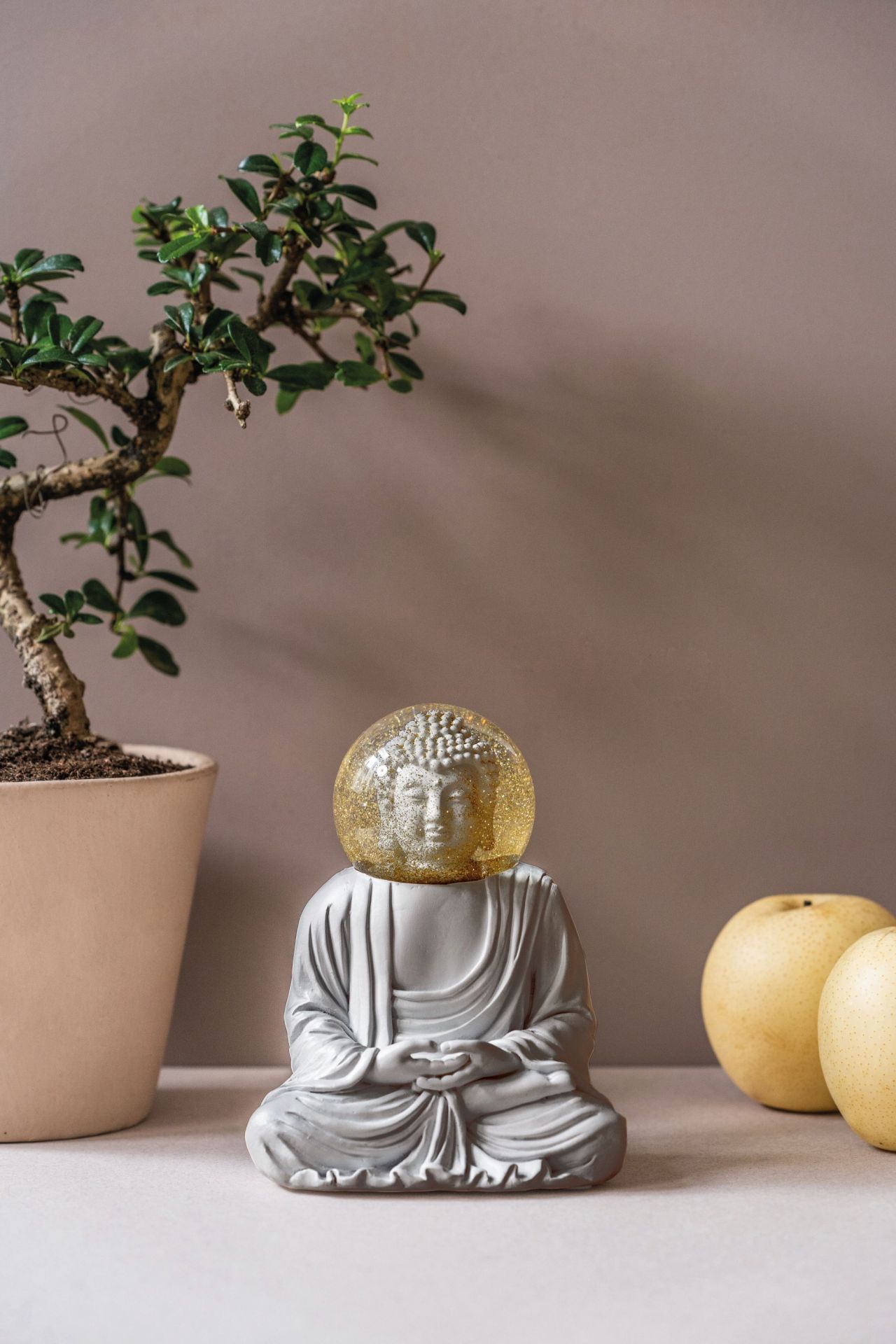 Summerglobes The Grey Buddha Glitzerkugel Donkey EINZELSTÜCK