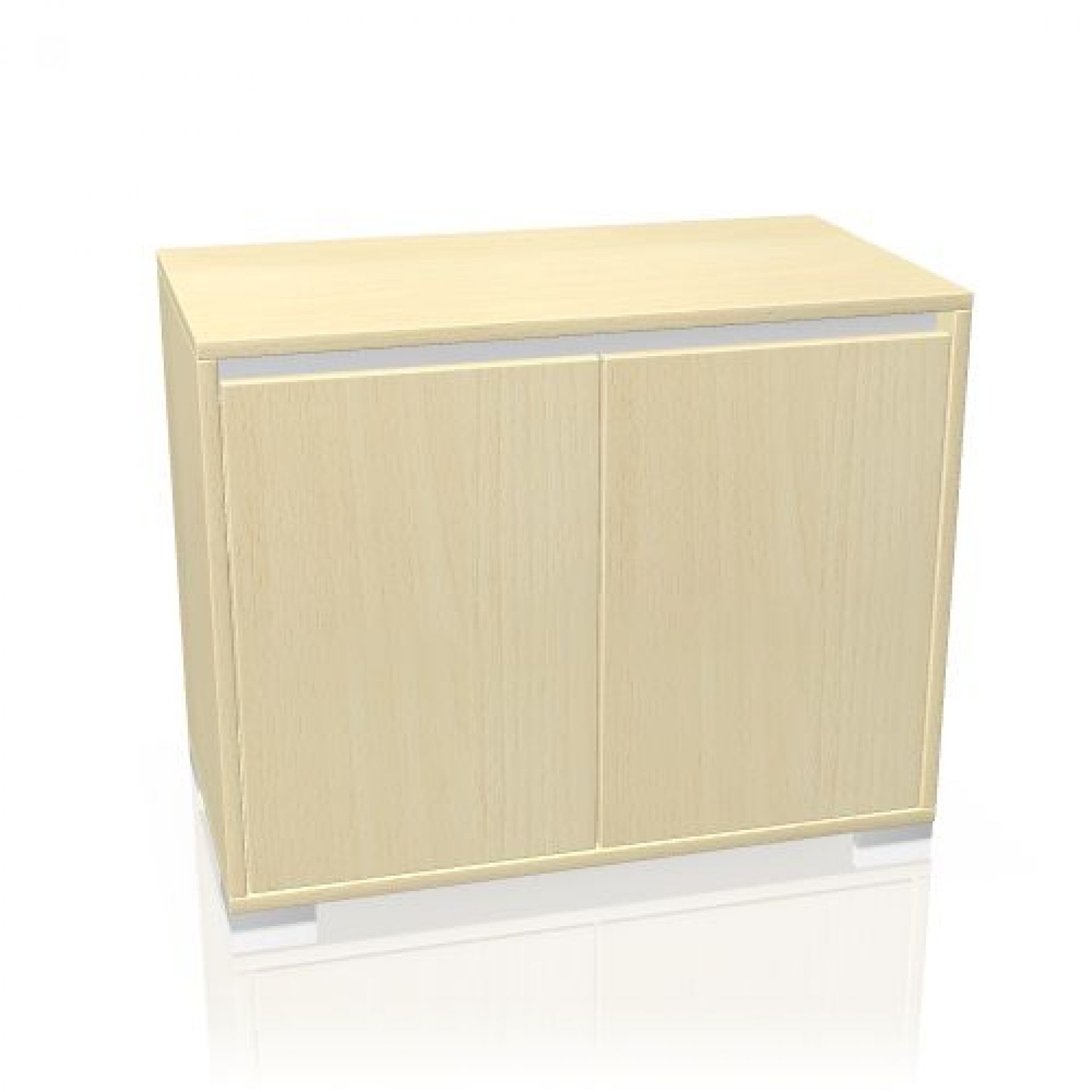 Palmberg Select Drehtürenschrank, Büroschrank in Holzoptik mit zwei Türen für bis zu vier Ordnerhöhen.