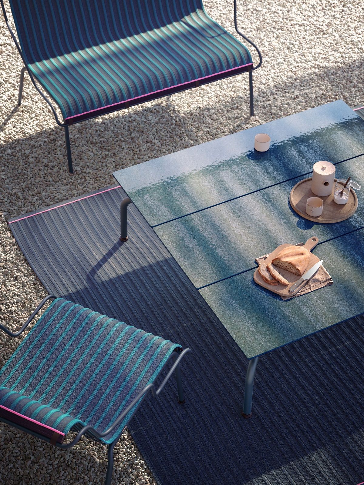 South Outdoor Bench Bank Magis