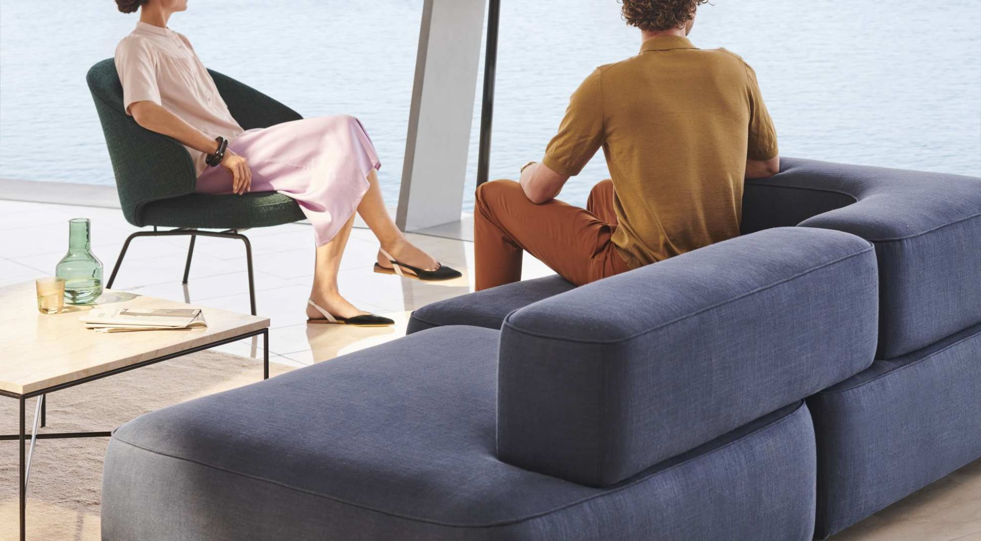 Alphabet 2-Sitzer Sofa Armlehne Rechts Fritz Hansen