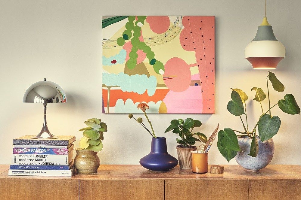 Panthella 250 Table lamp LED Tischleuchte Metallisiert CHROM Louis Poulsen EINZELSTÜCK
