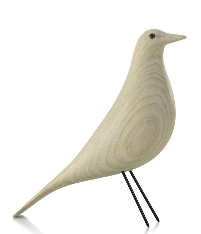 Eames House Bird Skulptur Esche weiß geölt Vitra Neue Version