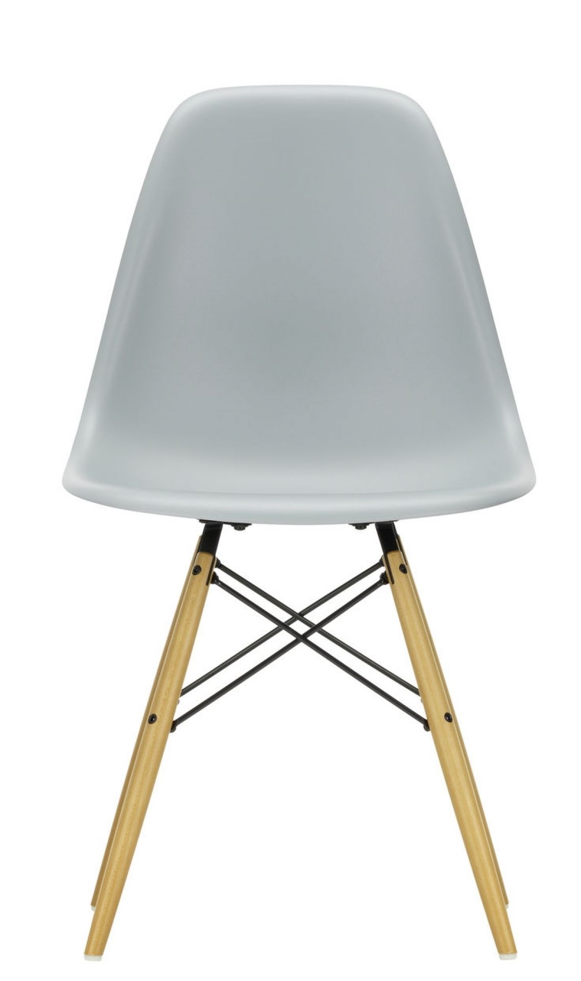 Eames Plastic Side Chair DSW Vitra Ahorn gelblich-Hellgrau