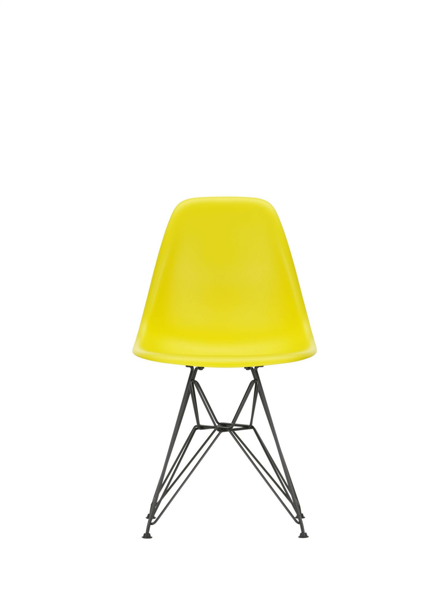 Eames Plastic Side Chair DSR Stuhl Vitra Schwarz-Hellgrau