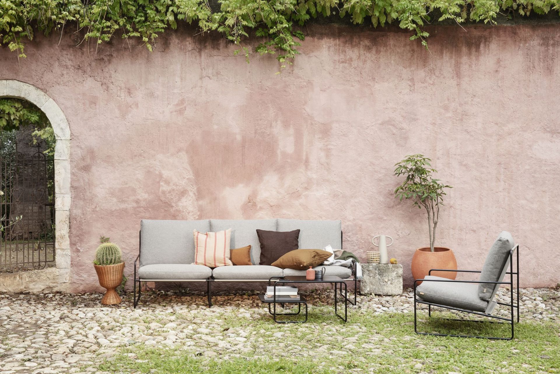 Desert 1- Sitzer Outdoor Sessel Gestell Cashmere Ferm Living