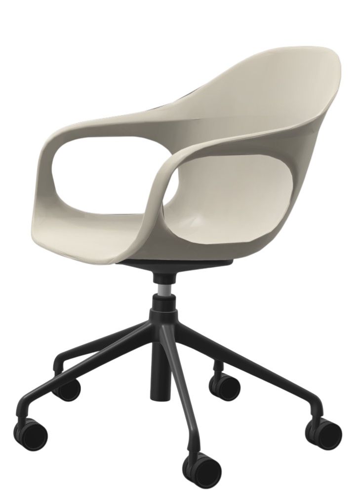 Elephantino Sessel Fünfstern Gestell mit Rollen Kristalia