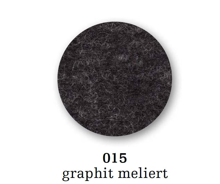 Sitzauflage - Filzauflage S43 2x3 mm Wollfilz Graphit meliert Parkhaus Berlin EINZELSTÜCK