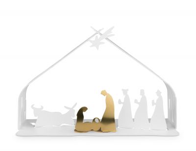 Bark Weihnachtskrippe weiß Alessi EINZELSTÜCK