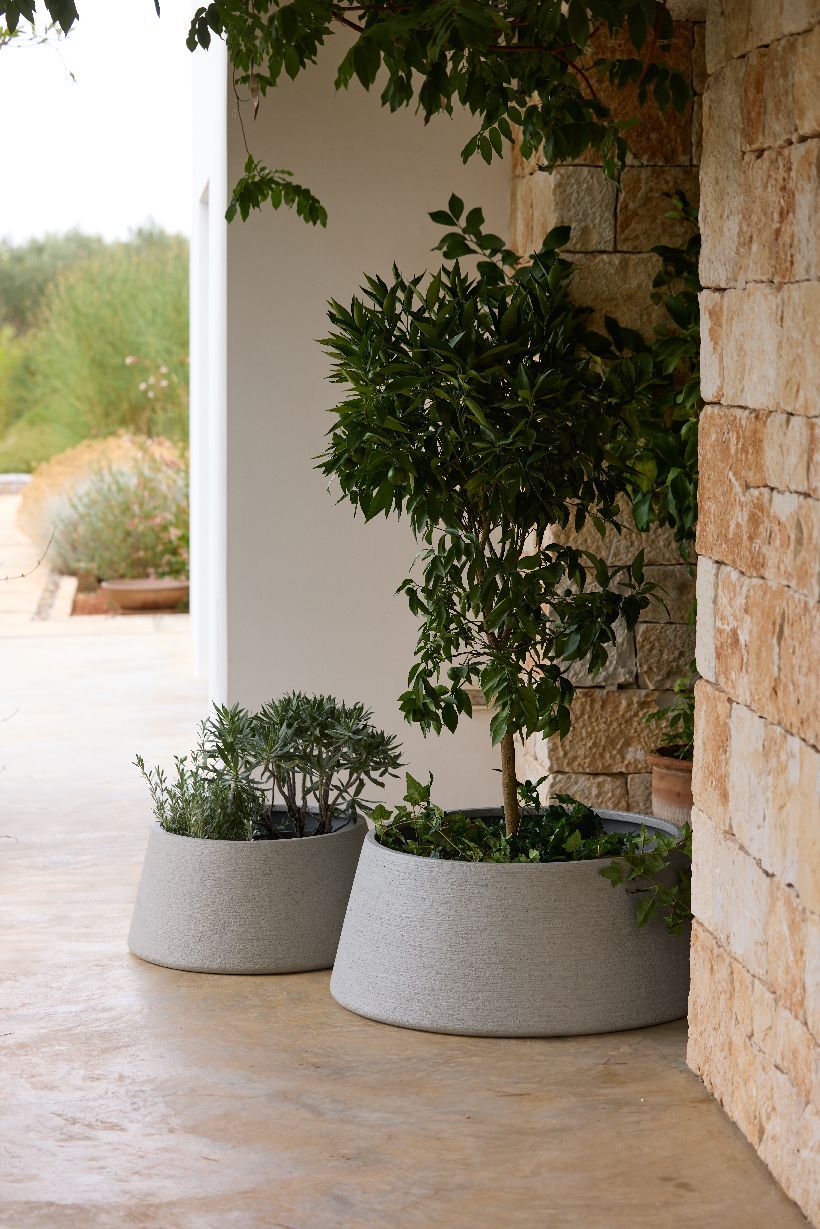 Soil Planter Trapezium Small Pflanzgefäß Outdoor Cane-Line