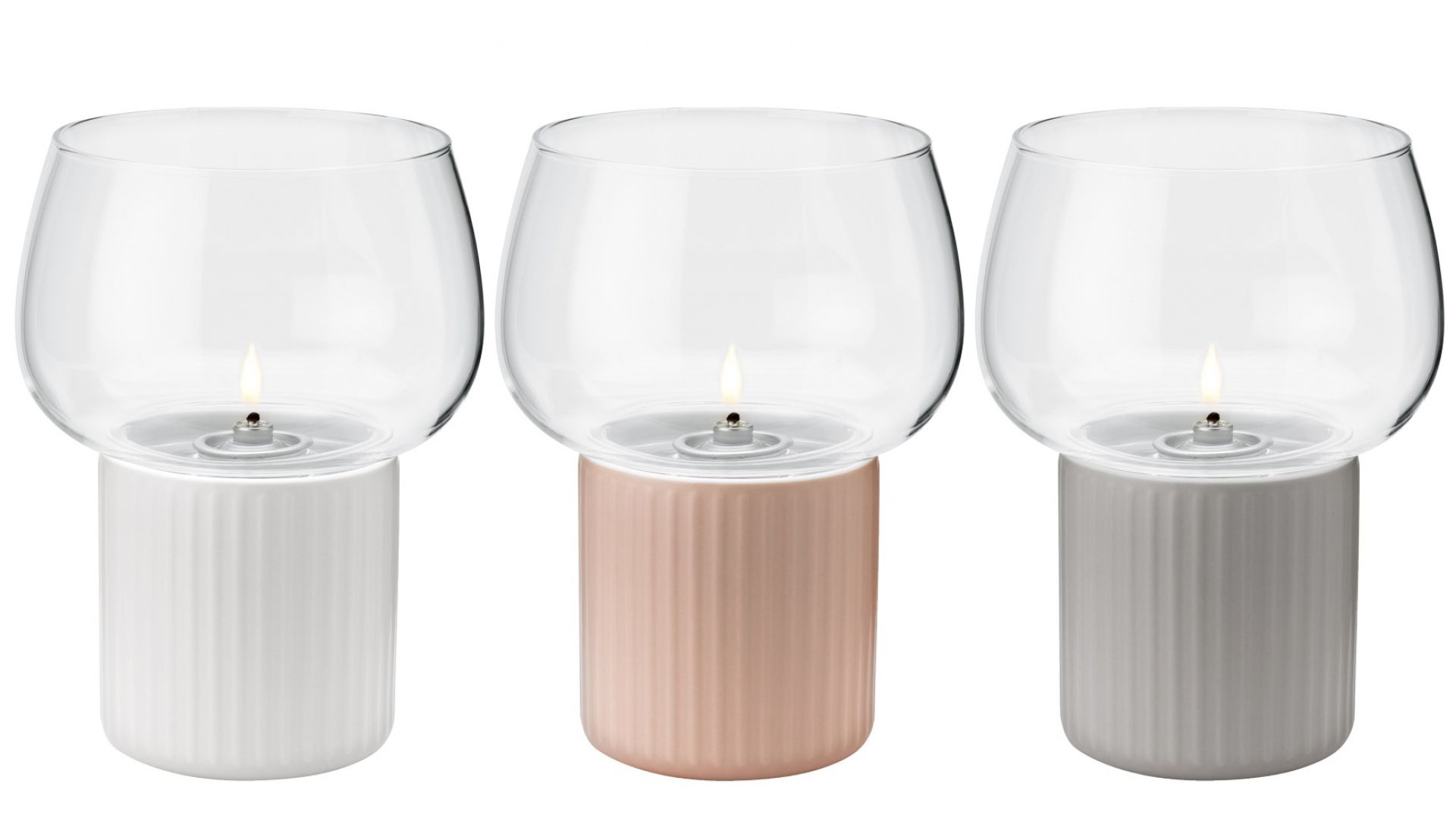 Hygge Hurricane Windlicht RIG TIG by Stelton Grau EINZELSTÜCK