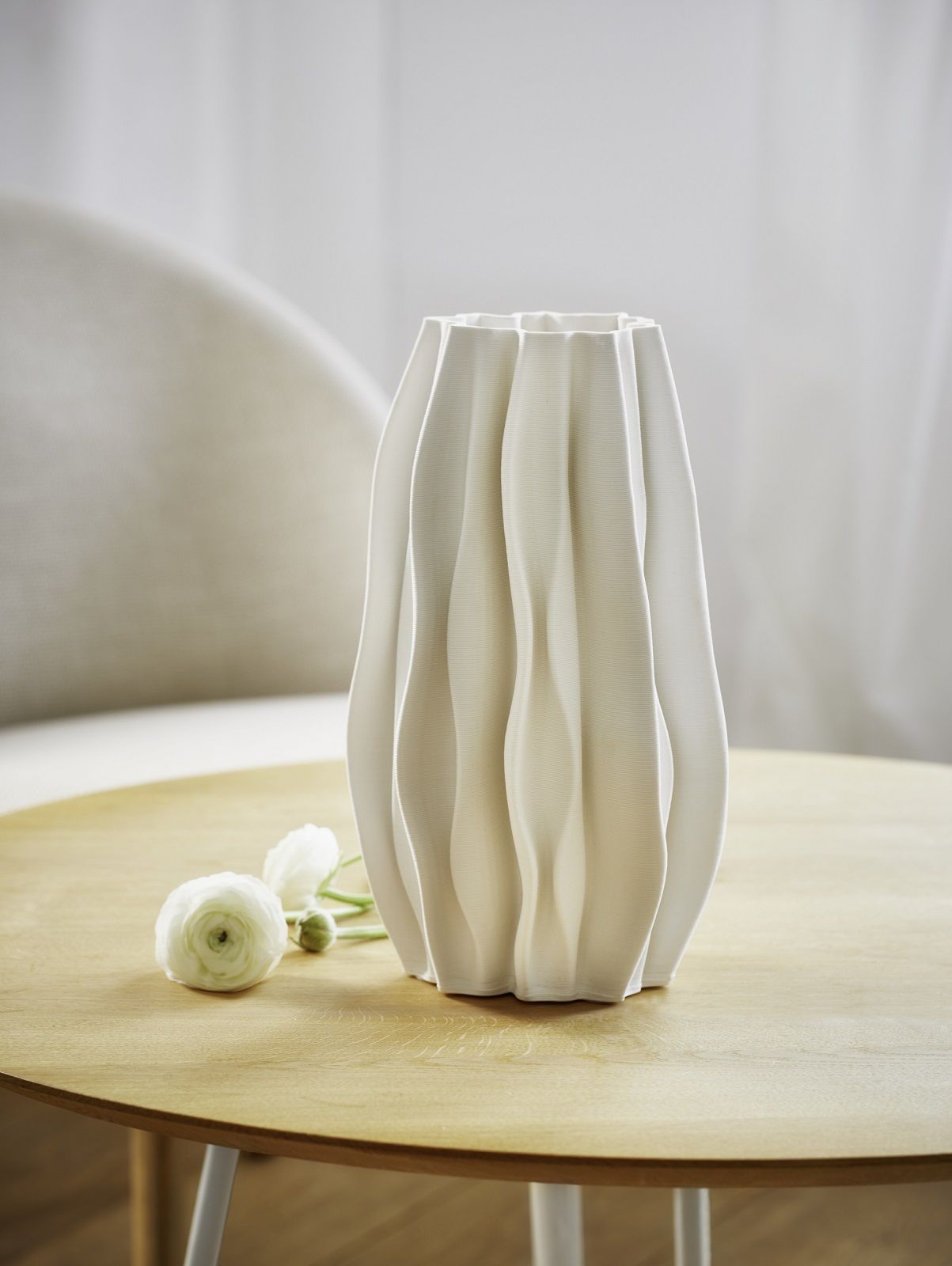 PLISSEE Vase Keramik Philippi 