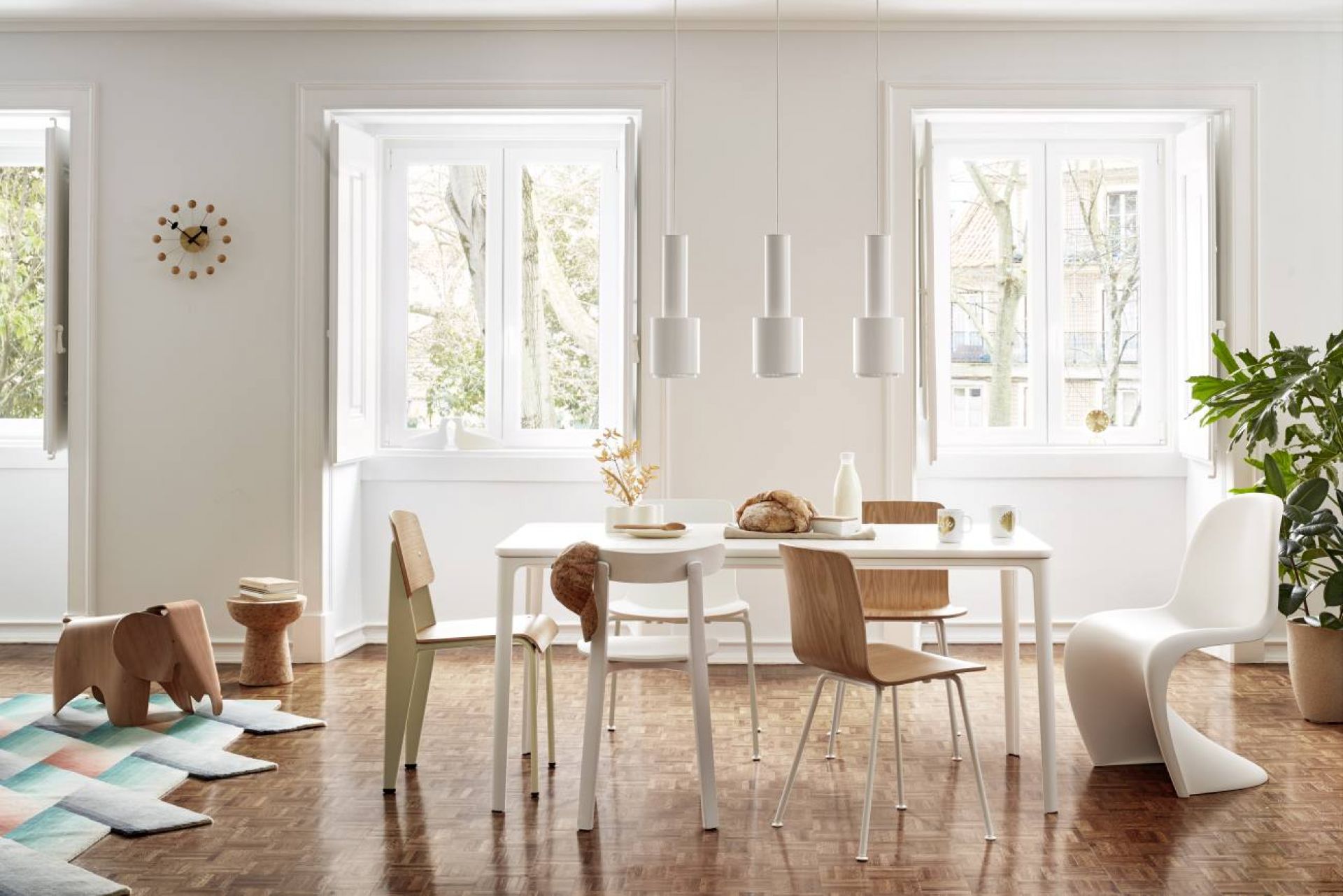 Panton Chair Kunststoff Stuhl Vitra NEUE HÖHE