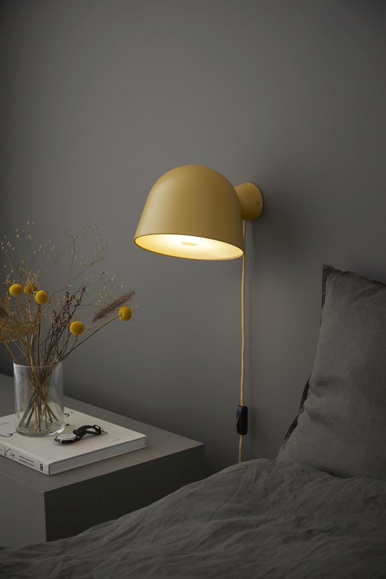 Kuppi Wall Lamp Wandleuchte GELB Woud EINZELSTÜCK 