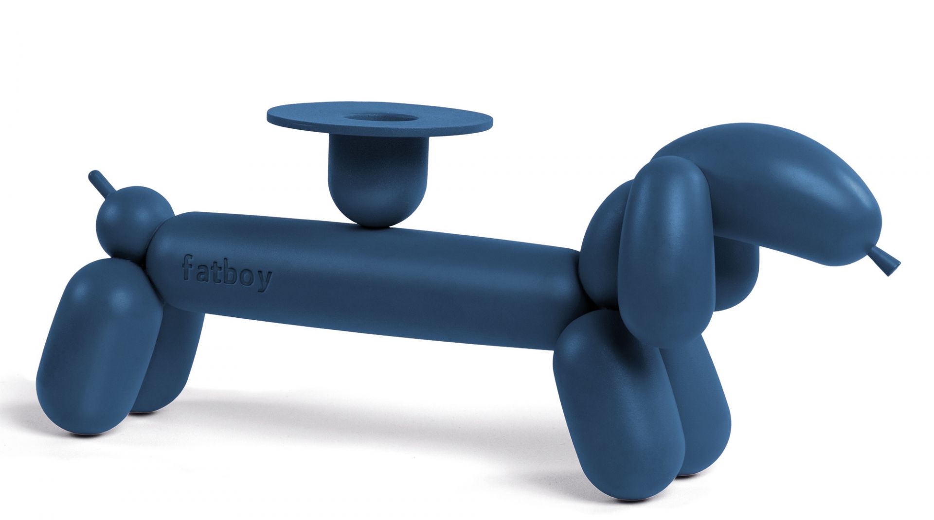 Can-Dog Kerzenhalter Fatboy Grau-blau EINZELSTÜCK