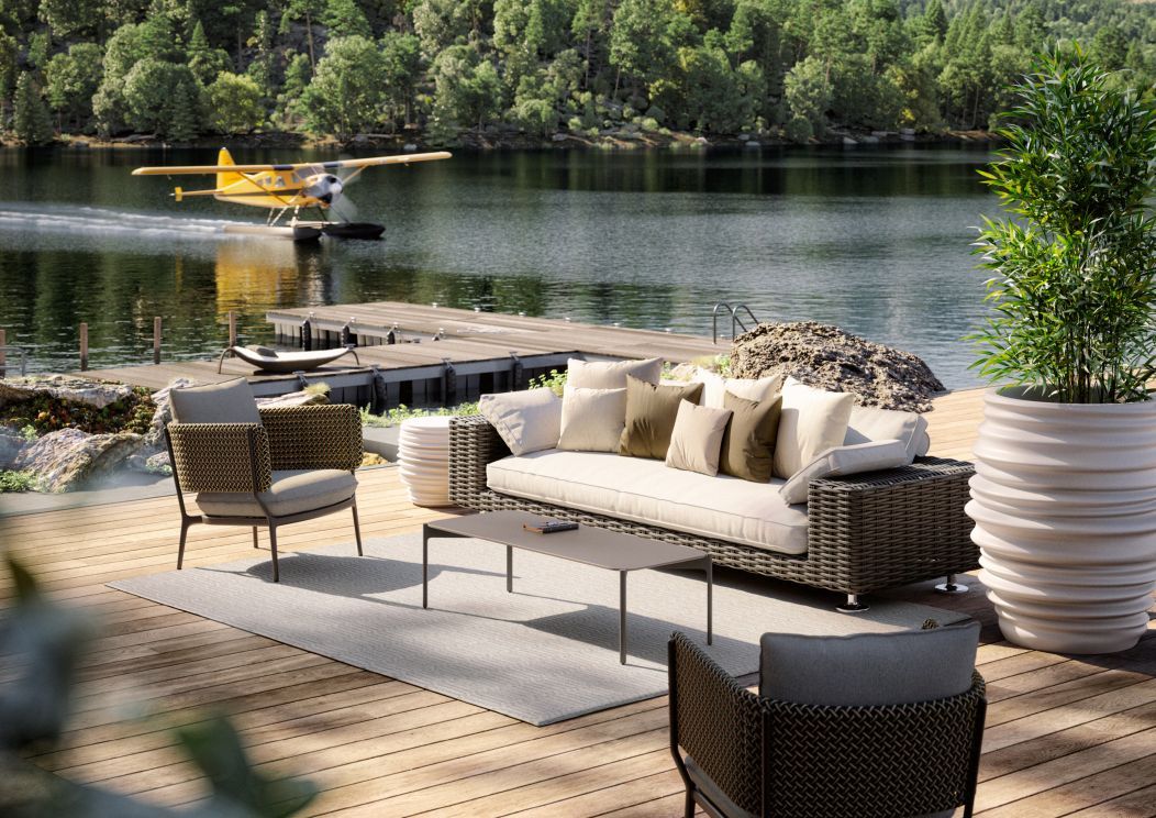 Bellmonde Esstisch M Outdoor HPL Tischplatte Dedon