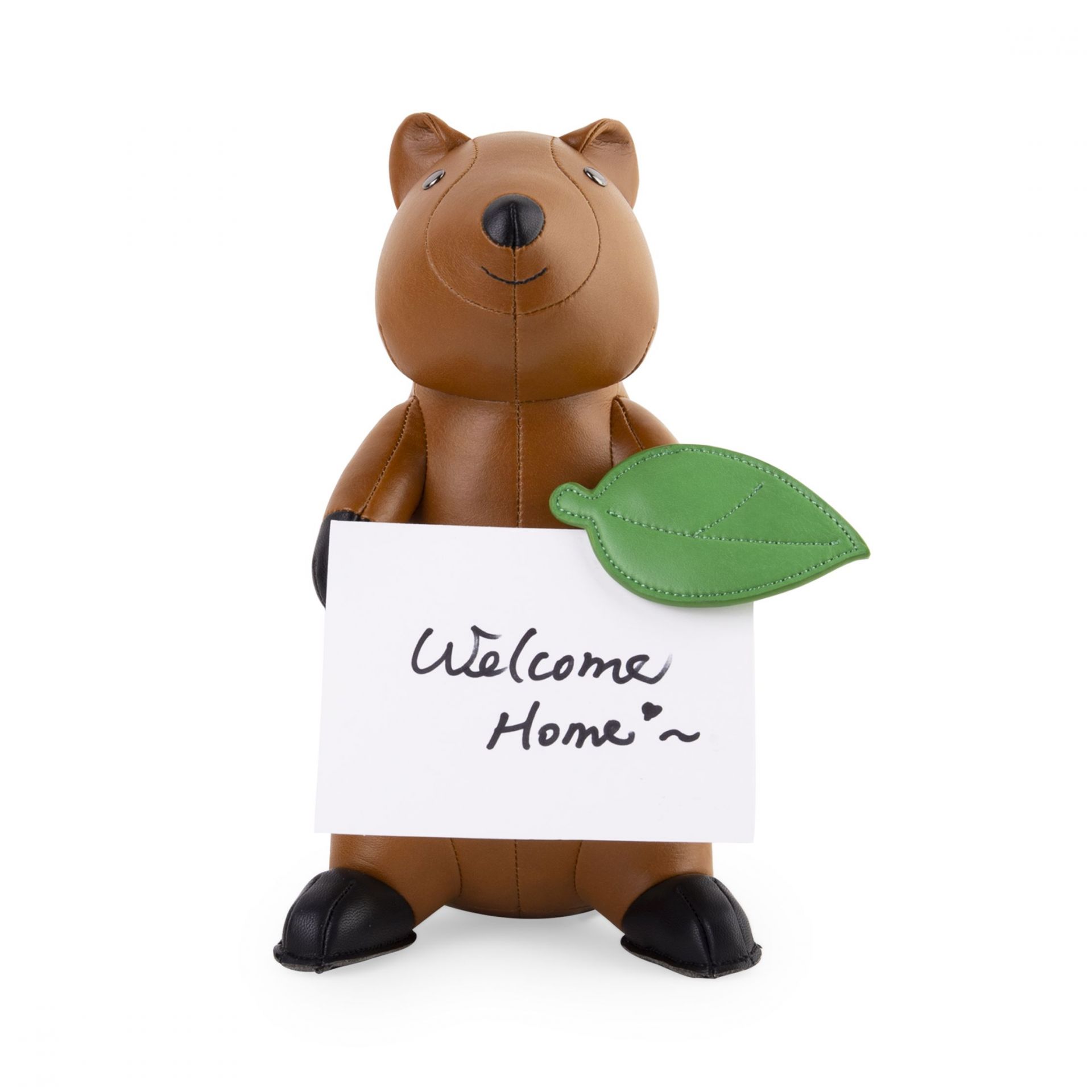 Buchstütze Quokka Tan/Schwarz Züny