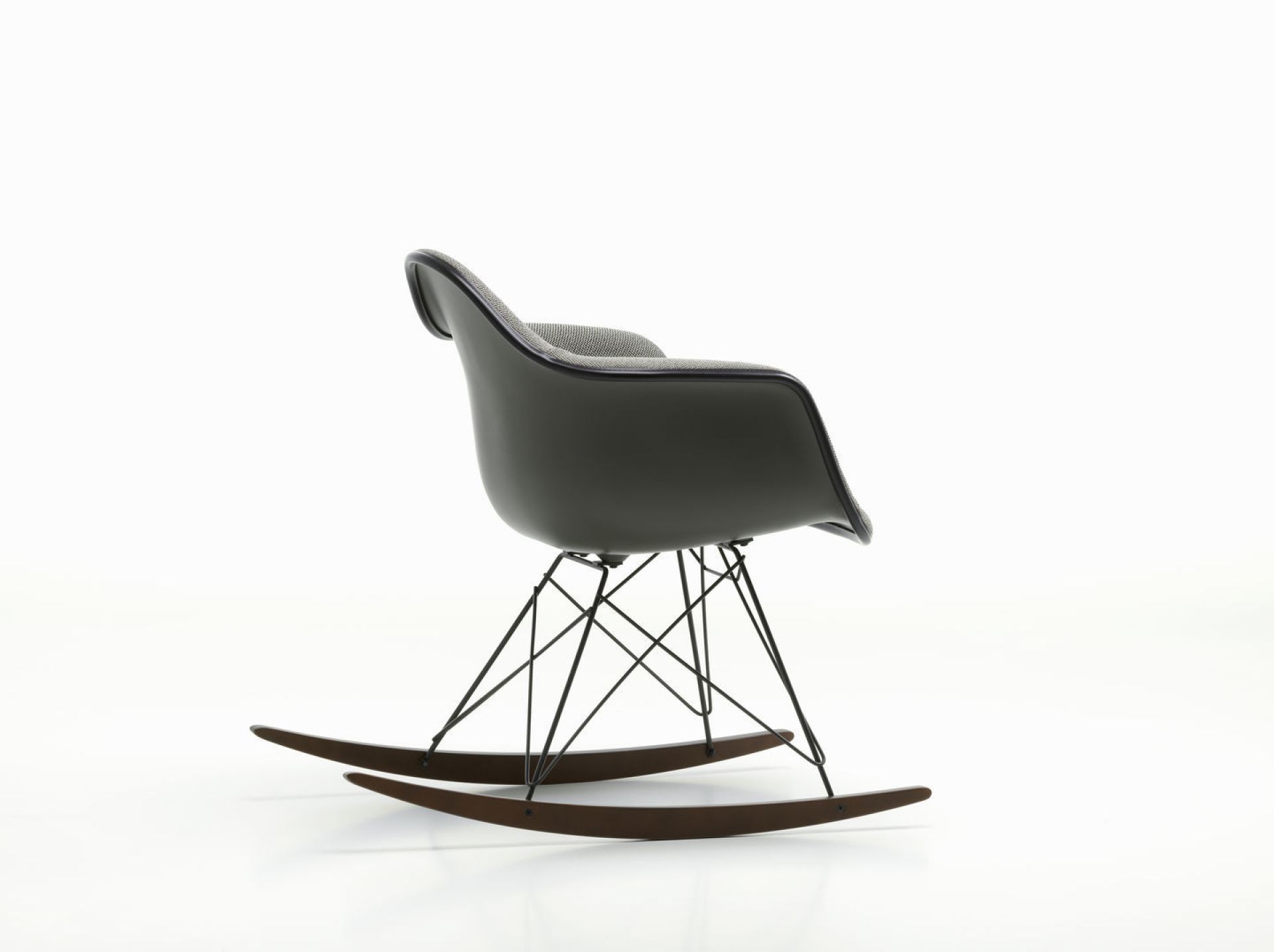Eames Plastic Armchair RAR Schaukelstuhl Vollgepolstert Vitra