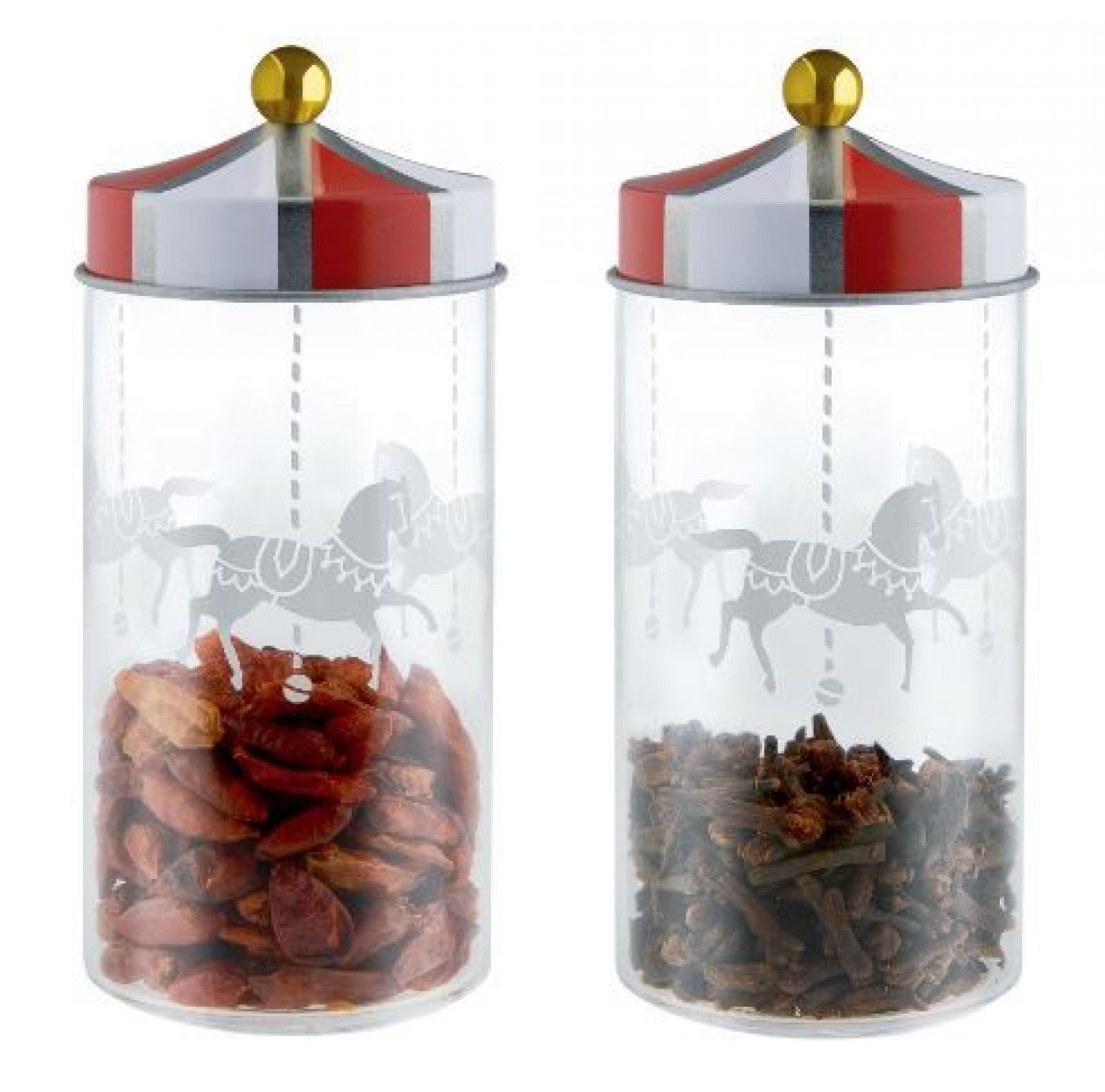 Circus Set aus zwei Gewürzbehältern MW68S2 Alessi