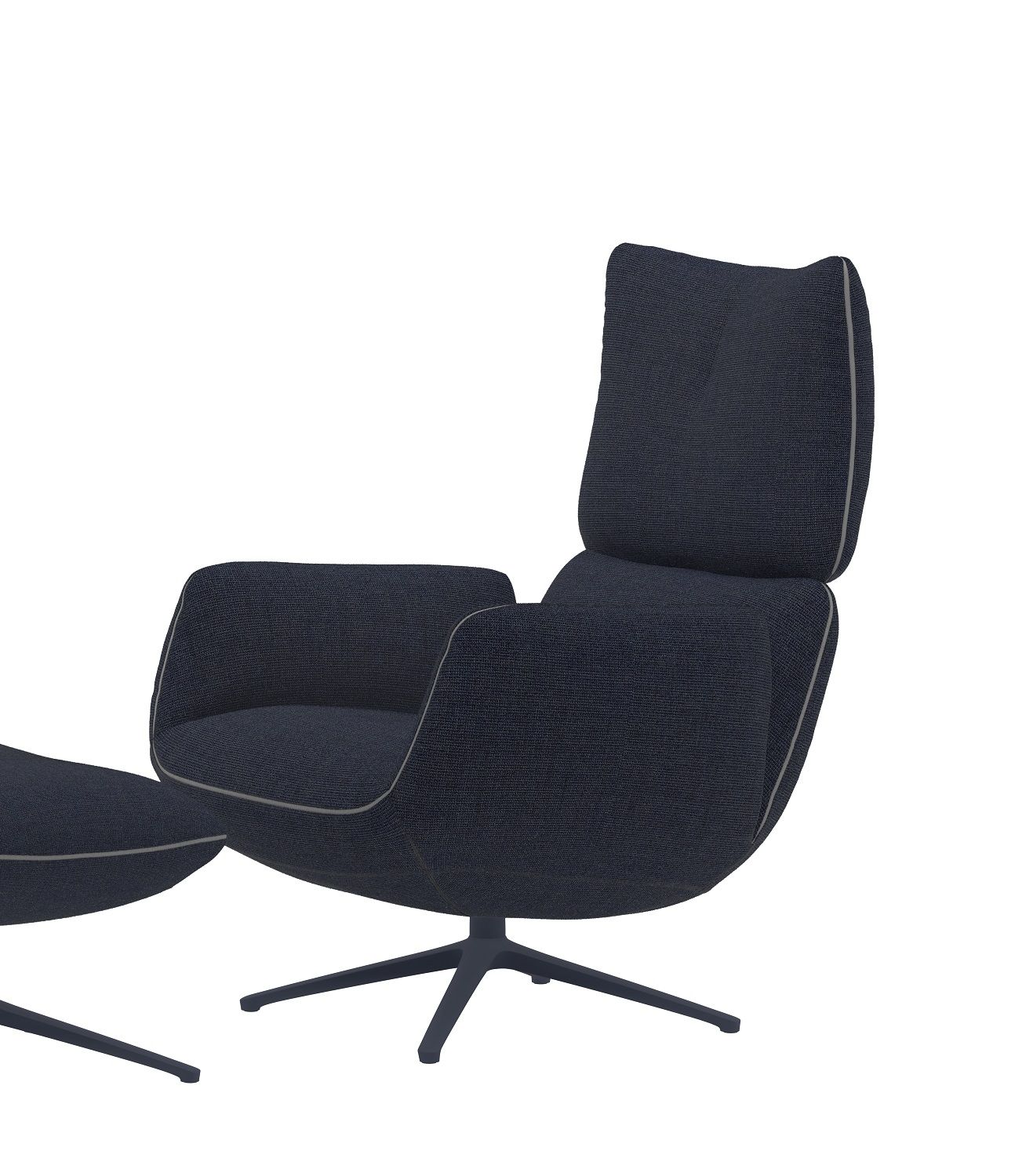 Jalis Lounge Drehsessel mit Kippmechanik 4-Fuß Gestell Cor