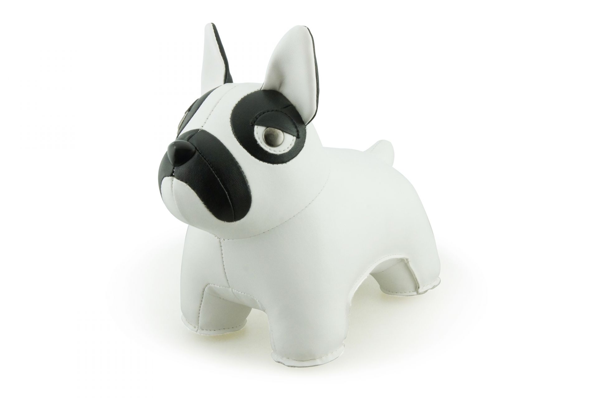 Buchstütze Classic French Bulldog Weiß/Schwarz Züny EINZELSTÜCK