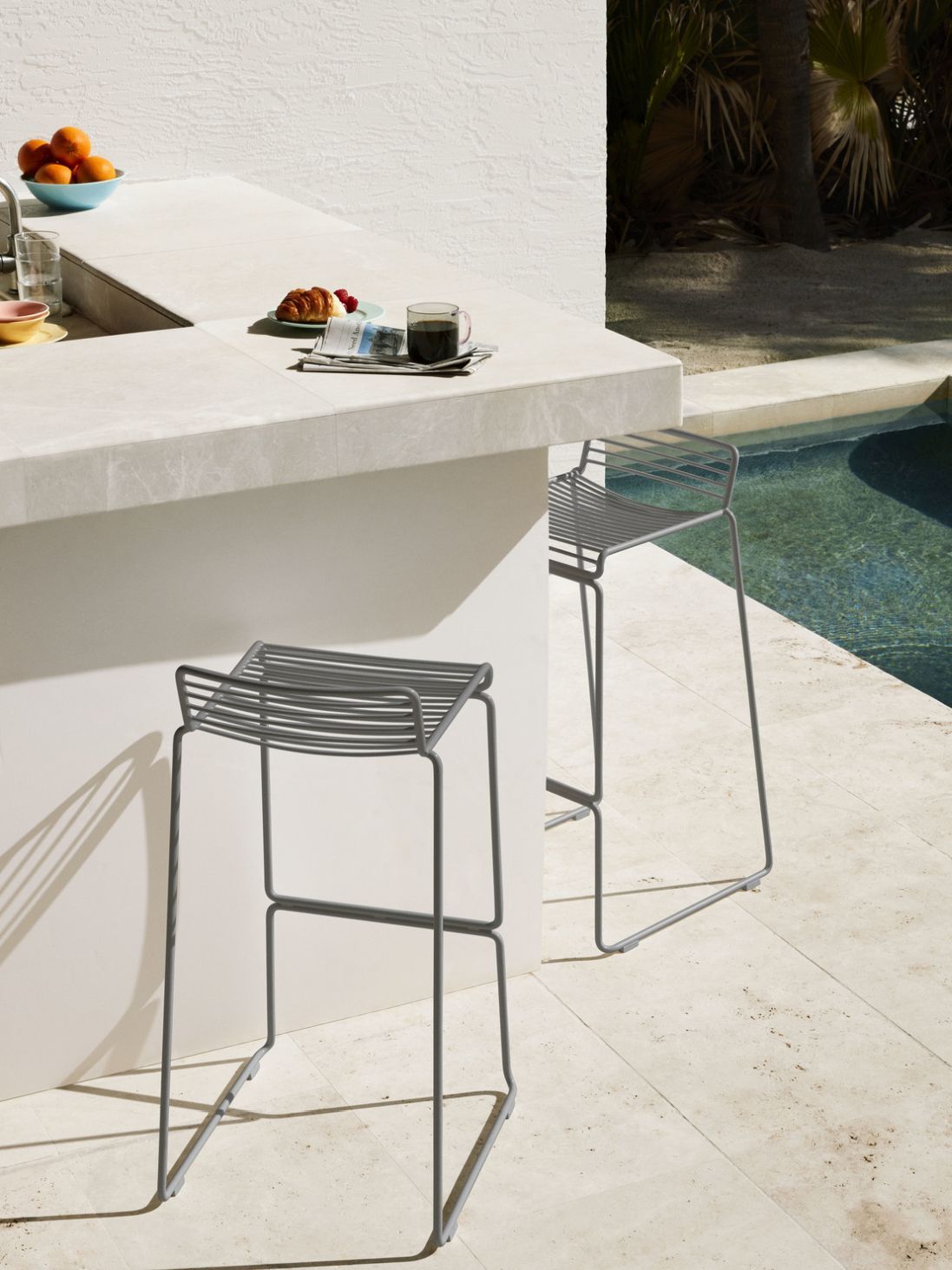 Hee Bar Stool Barhocker H65 cm FEUERVERZINKT Hay EINZELSTÜCK 