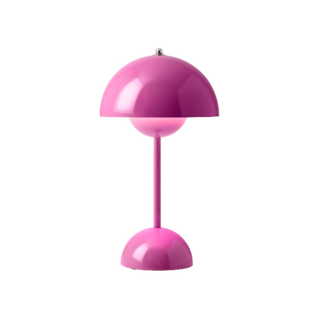 Flowerpot VP9 Portable Akkuleuchte / Tischleuchte mit USB AndTradition Tangy pink
