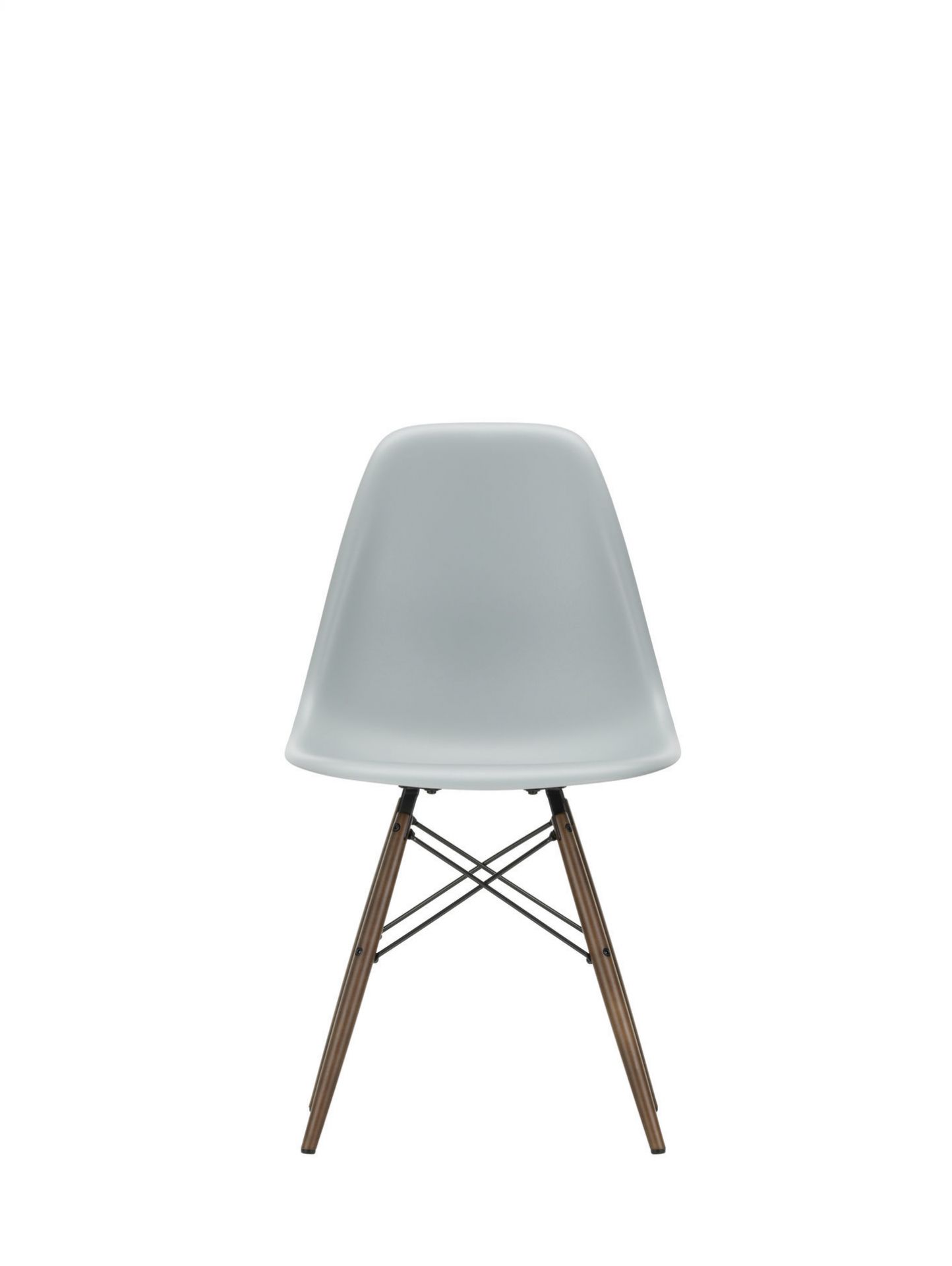 Eames Plastic Side Chair DSW Stuhl Vitra Ahorn schwarz-Eisgrau