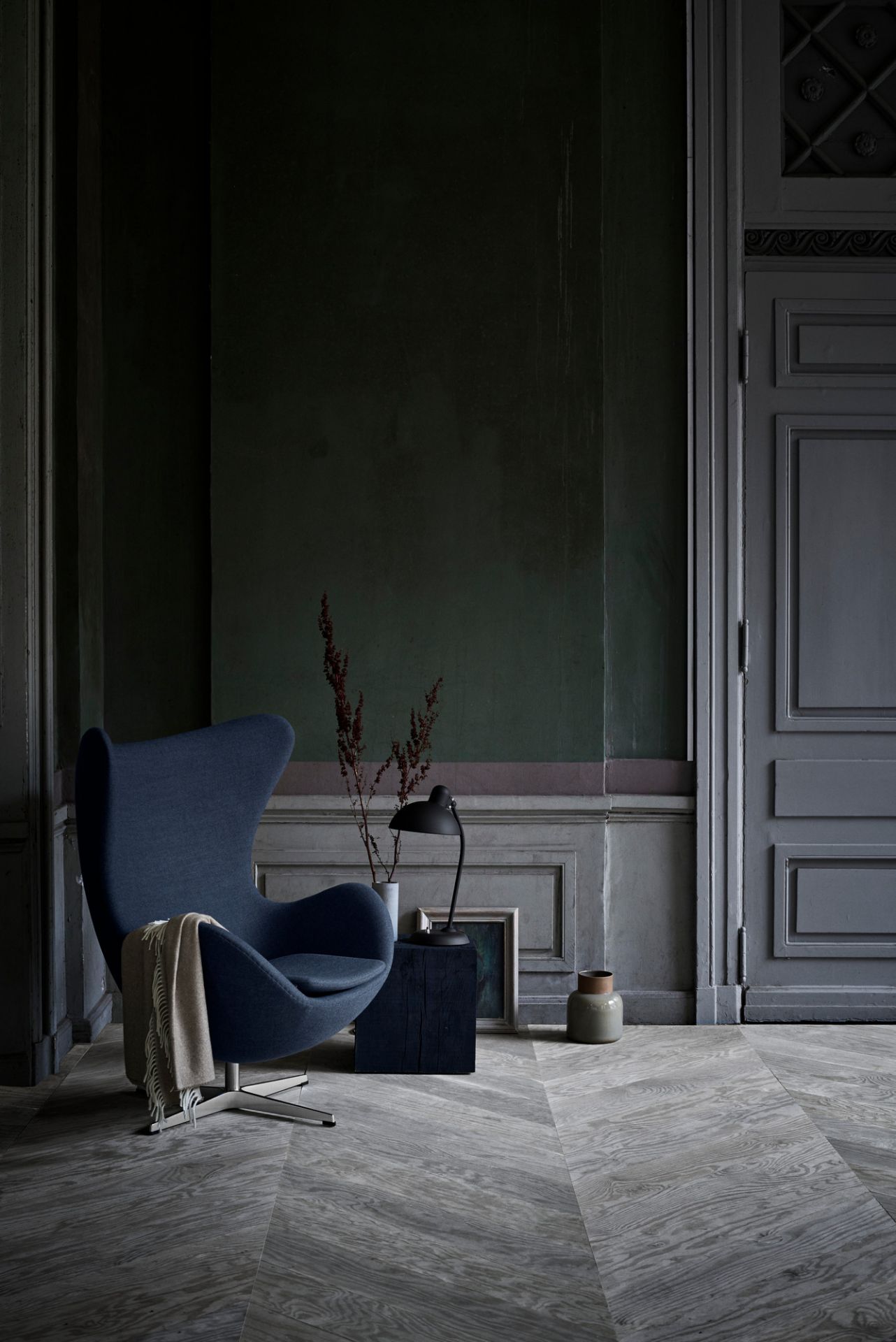 6556 T Tischleuchte KAISER idell Fritz Hansen schwarz matt