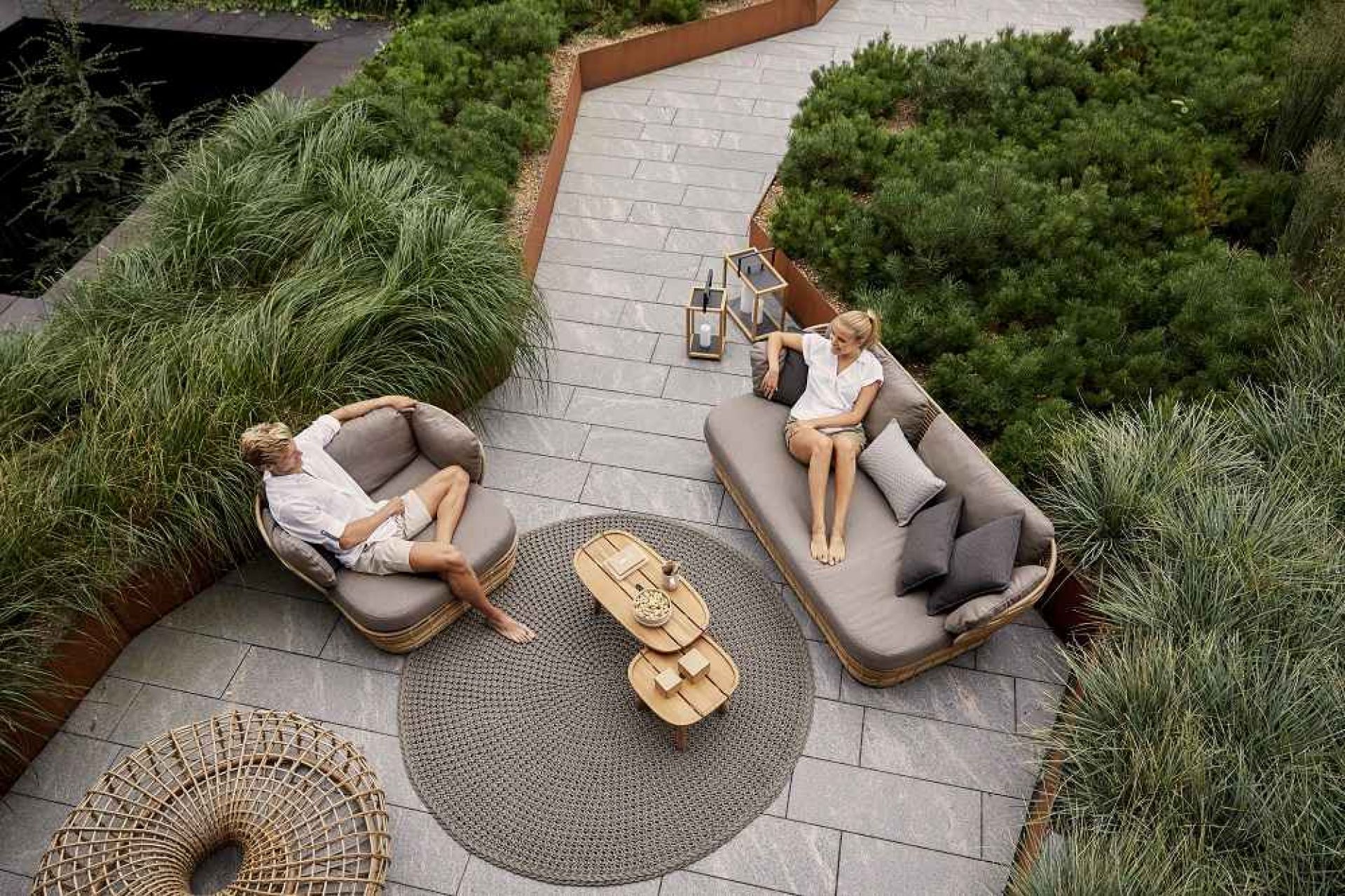 Basket Outdoor 2-Sitzer Sofa Cane-Line