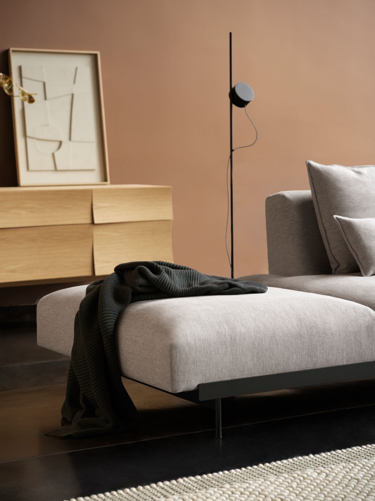 In Situ Modular Sofa 3-Sitzer Chaise Longue Muuto