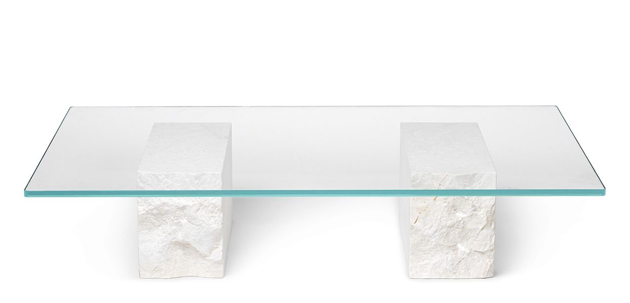 Mineral Coffee Table - Bianco Curia Couchtisch Ferm Living