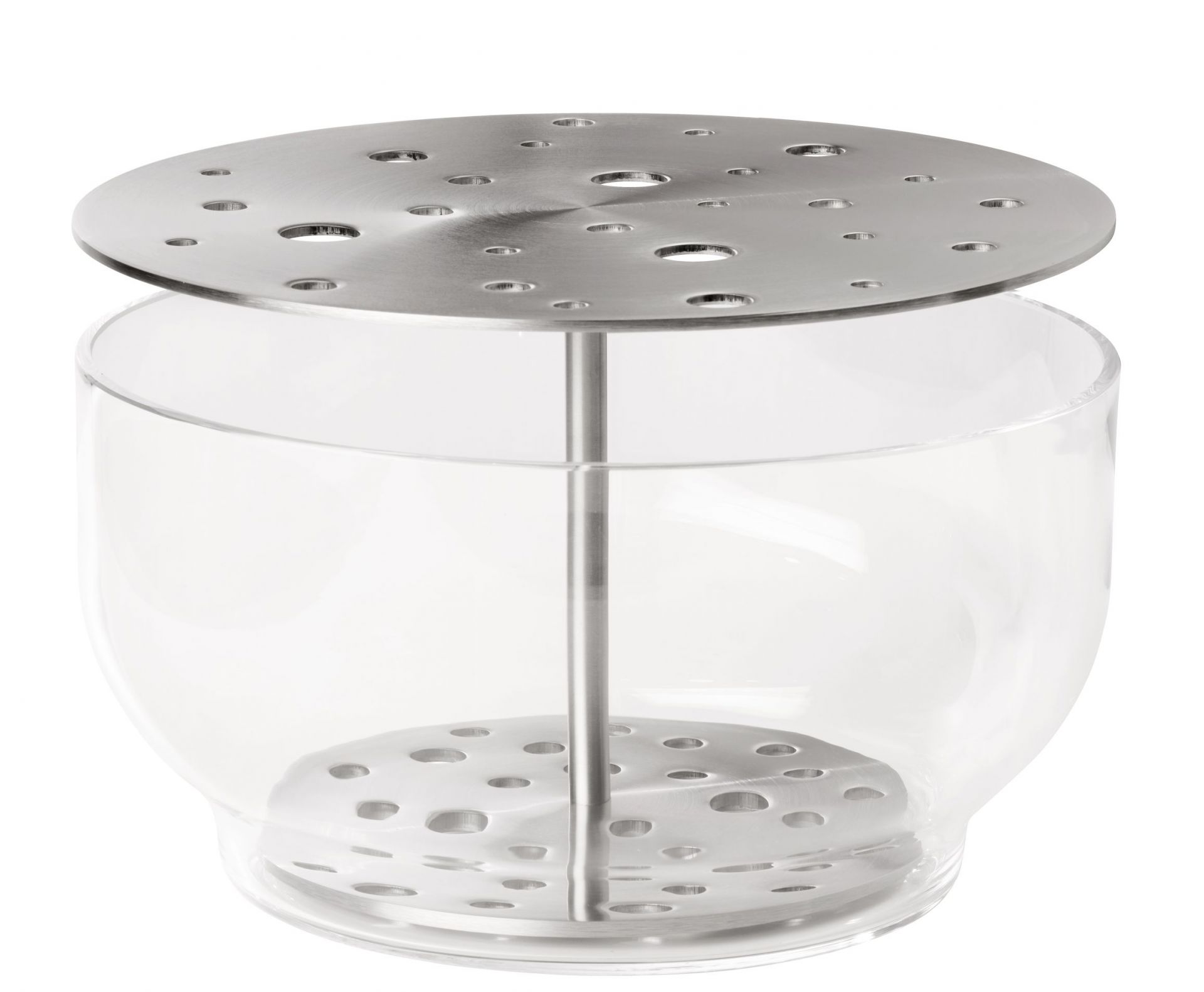 Ikebana Vase groß Edelstahl Fritz Hansen