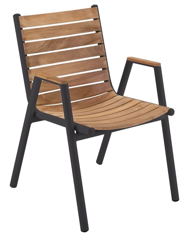 Pilotis Sessel mit Armlehnen Teak Outdoor Fermob