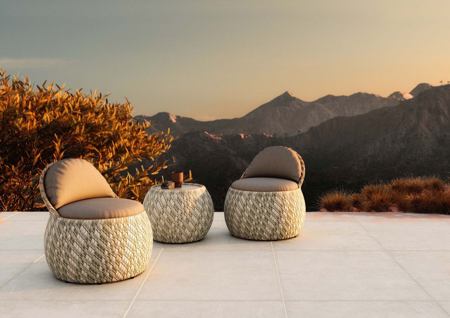 Dala Lounge Chair mit Polster Dedon