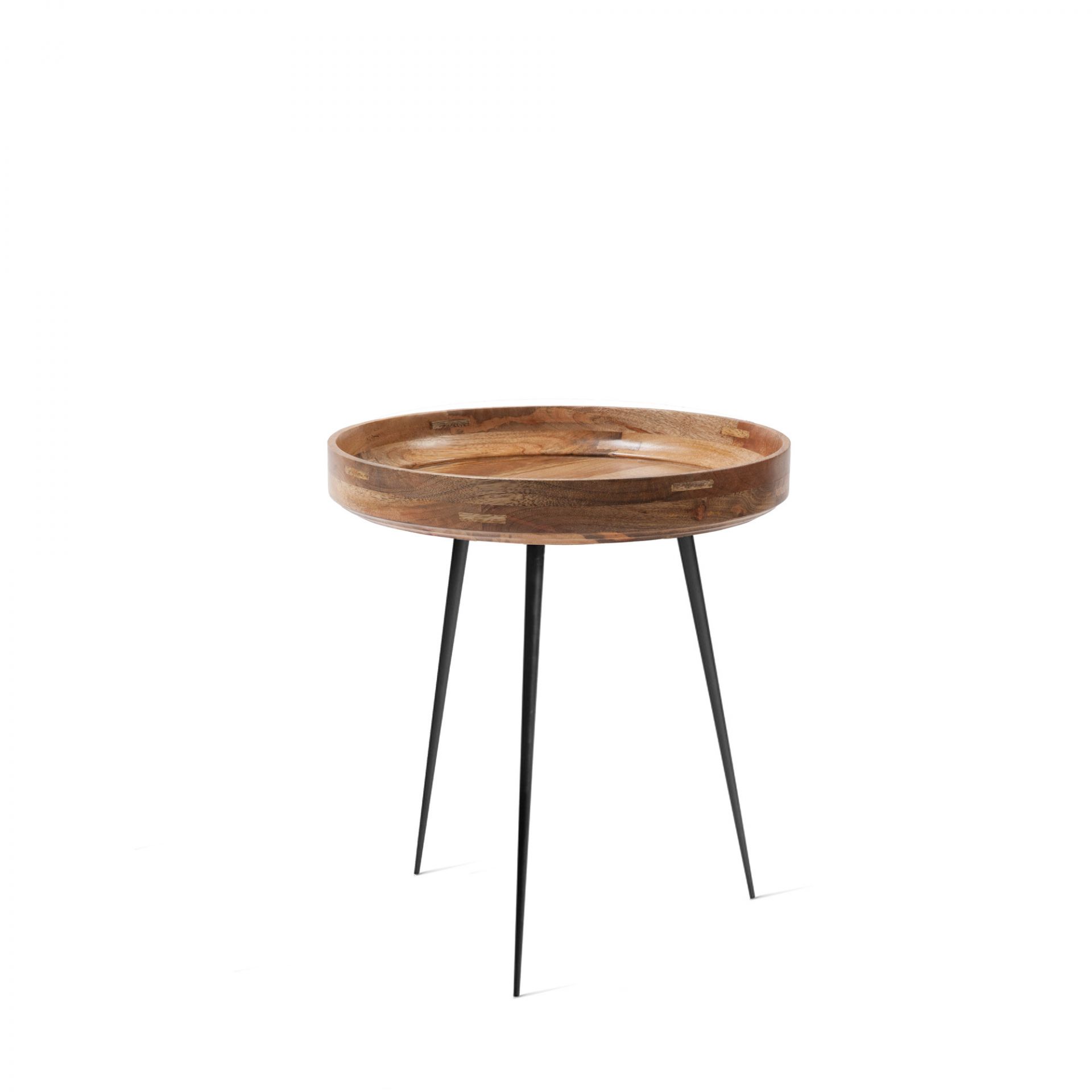 Bowl Table Tisch Mangoholz schwarz Mater EINZELSTÜCK 