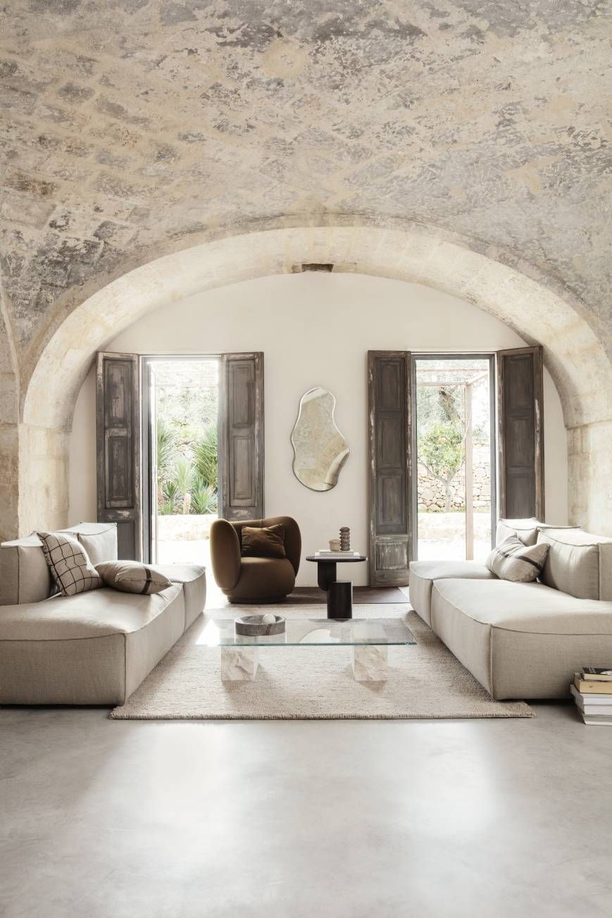 Mineral Coffee Table - Bianco Curia Couchtisch Ferm Living