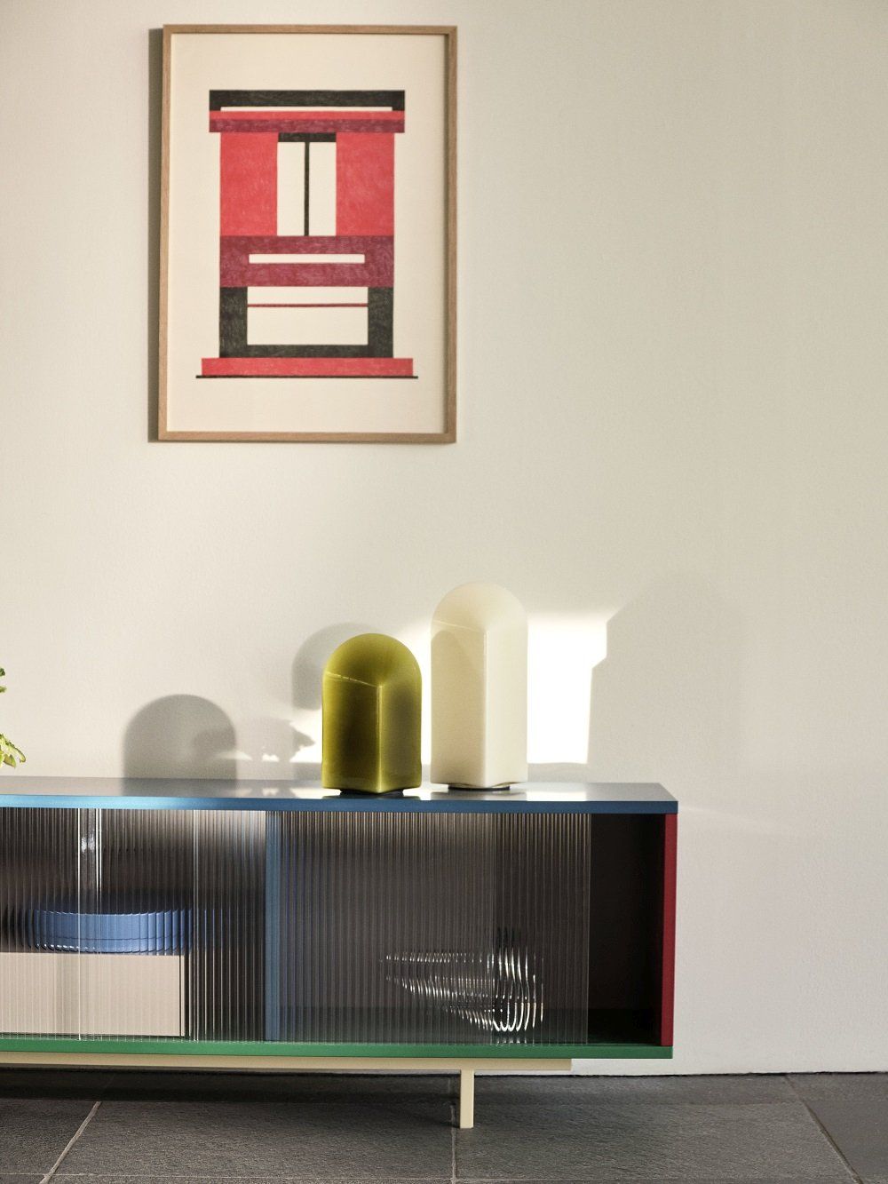 Colour Cabinet L Sideboard Hay Glass Doors Multi Floor