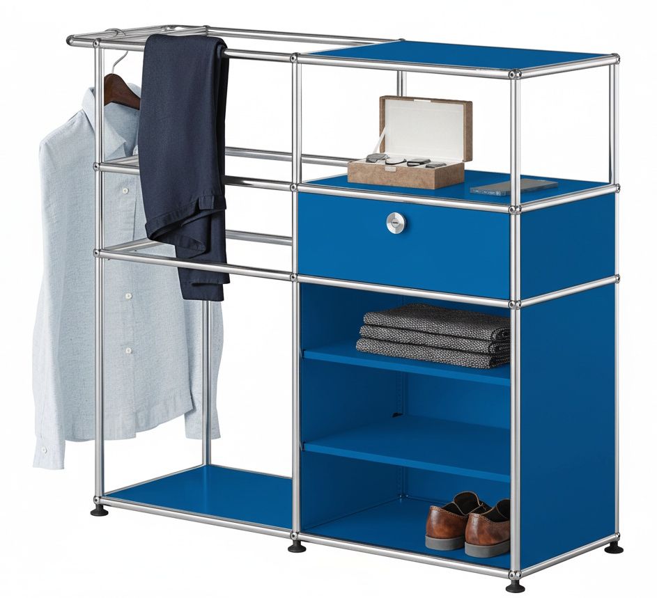 Garderobe USM Haller Enzianblau
