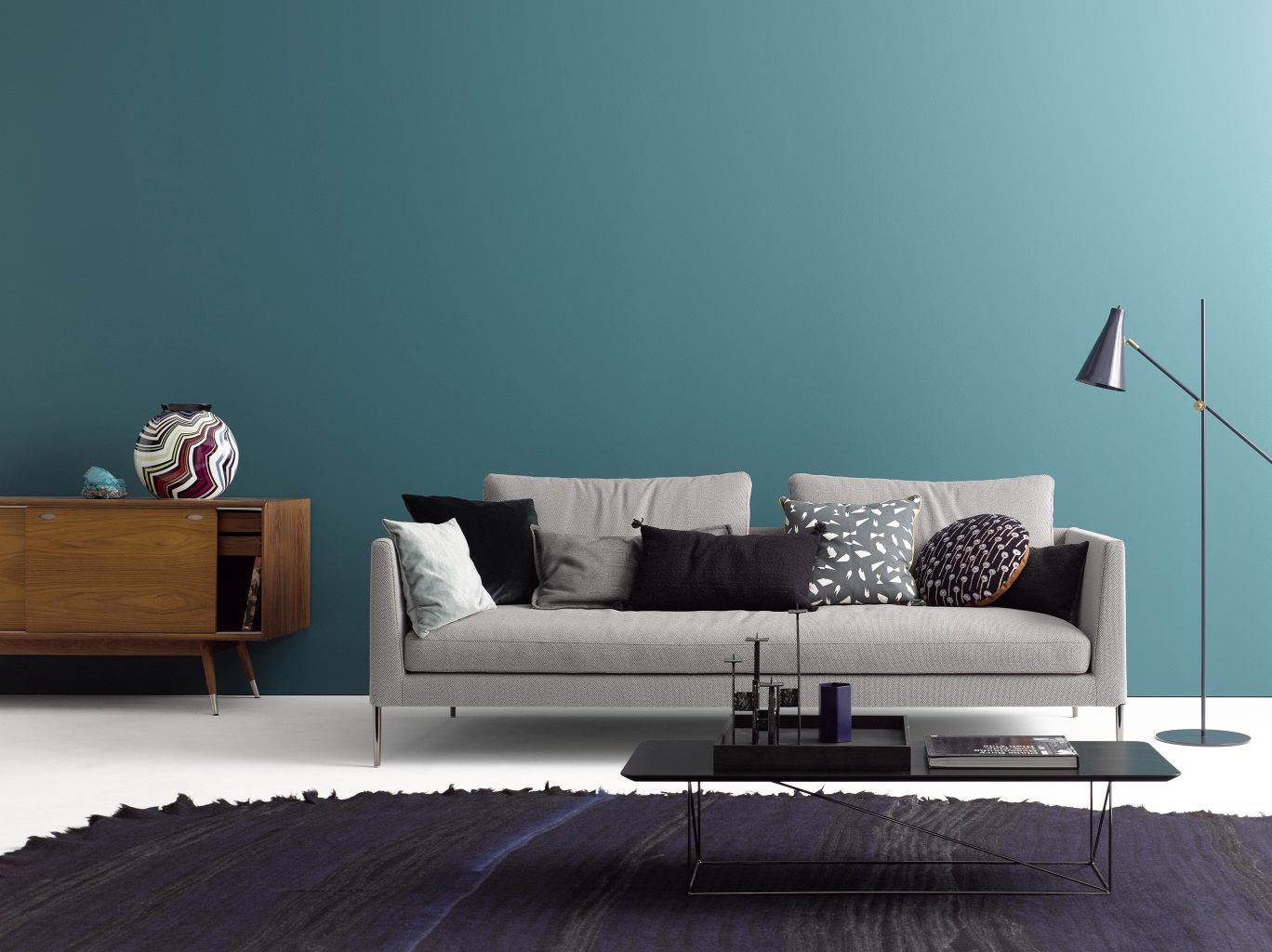 Pilotis Sofa ohne Rückenkissen Cor