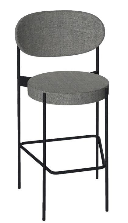 Series 430 Bar Stool Barhocker 75 cm SCHWARZ / REMIX 123 Verpan EINZELSTÜCK