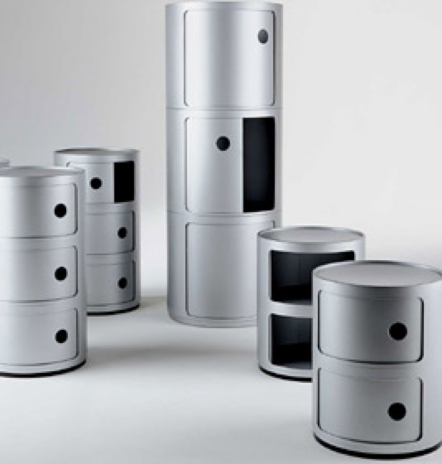 Componibili 4953 - rundes Element niedrig Kartell