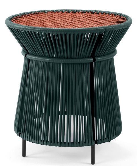 Caribe Chic Tall Side Table Beistelltisch Outdoor ames Moosgrün / Kupfer / Schwarz