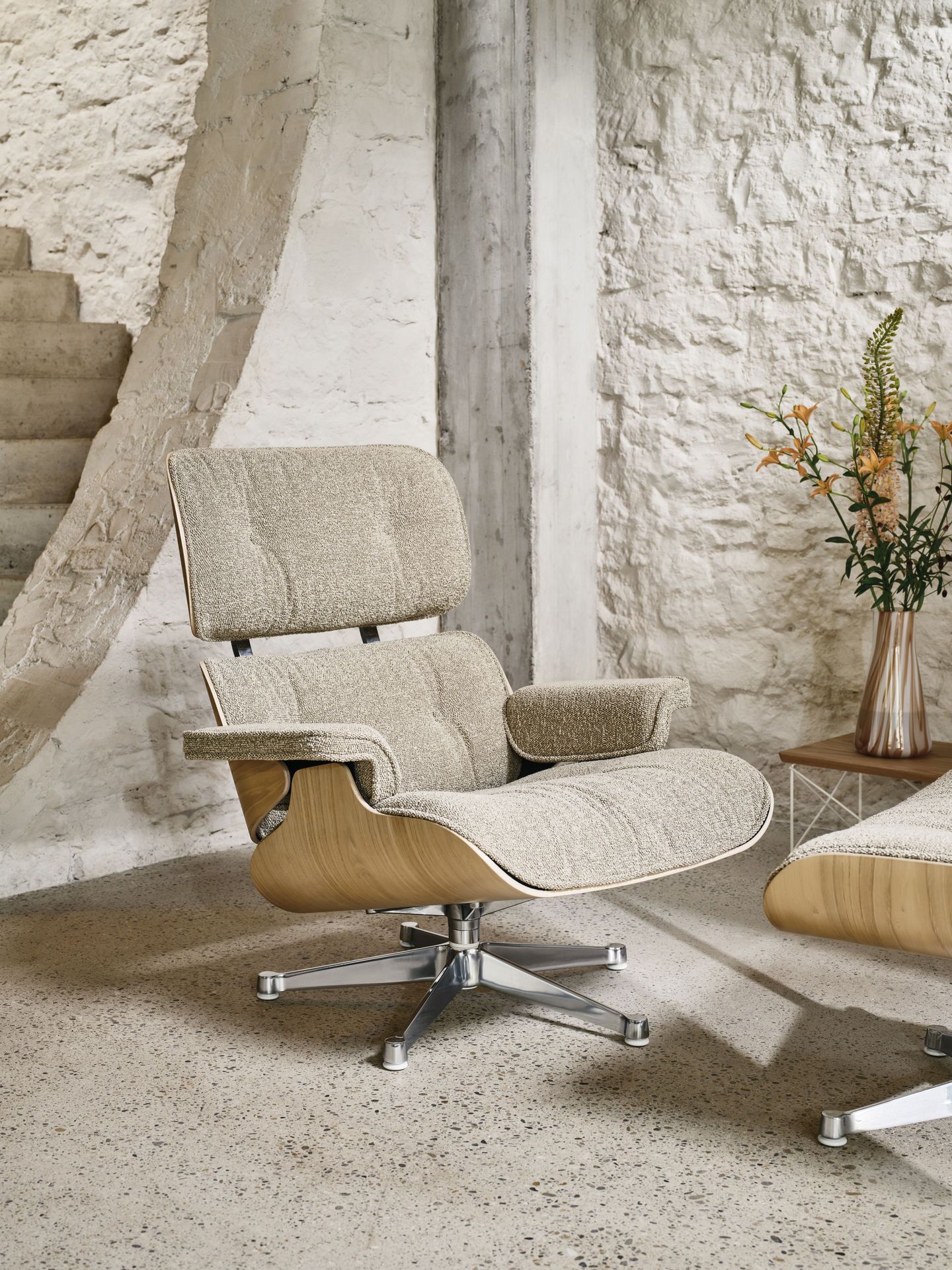 Eames Lounge Chair & Ottoman Armchair Leder Premium F / Leder Natural Vitra