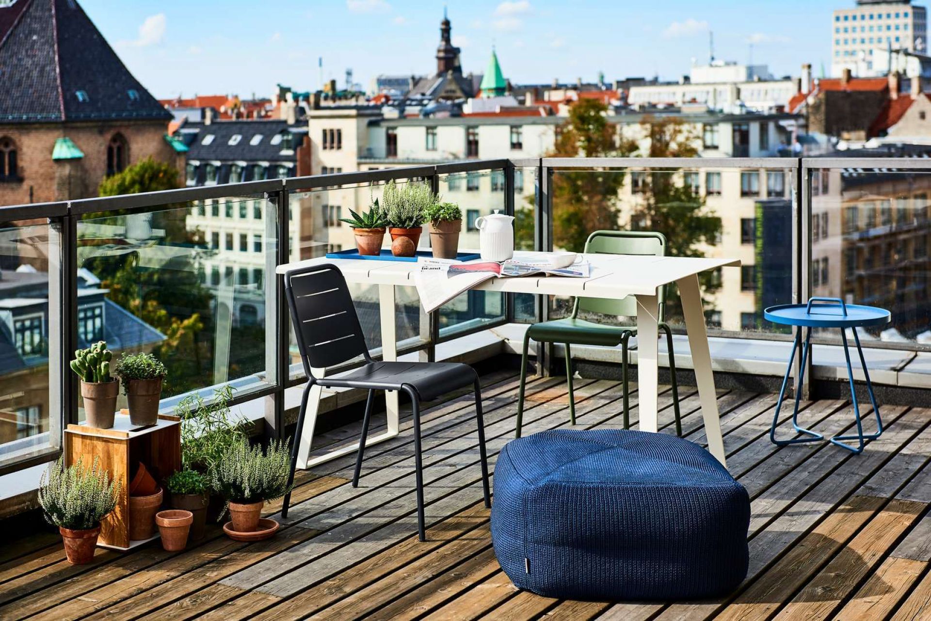 Copenhagen Outdoor City Stuhl 2er Set lava grau Cane-Line