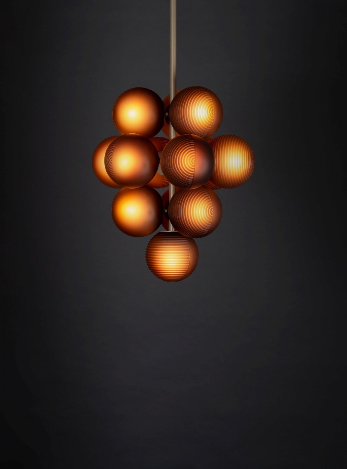 Stellar Grape Pendant Pendelleuchte Pulpo Rauchgrau - Schwarz