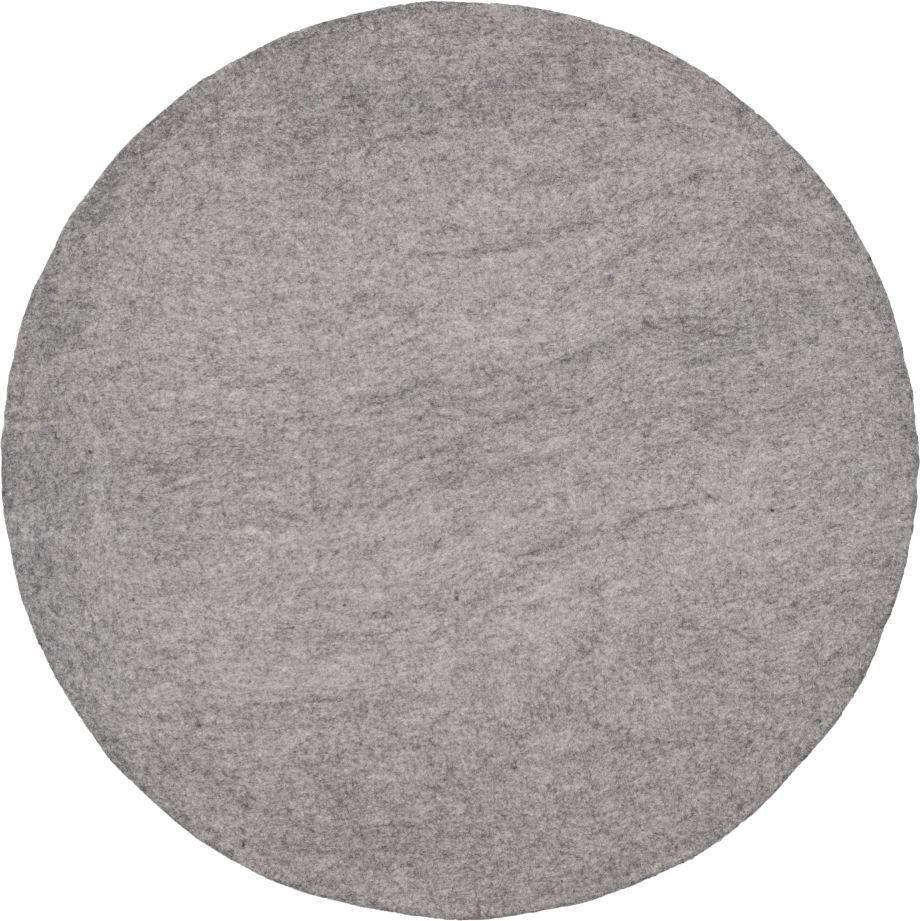 Mono Rund Filzteppich Ø 160 cm myfelt Carl (grau meliert)